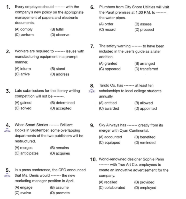 Kỹ năng giải TOEIC READING – PART 5 | Dạng Câu Từ Vựng – giải thích & từ đồng nghĩa (Phần 1)