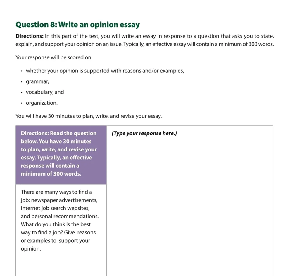 ĐỀ THI MẪU TOEIC WRITING QUESTION 8