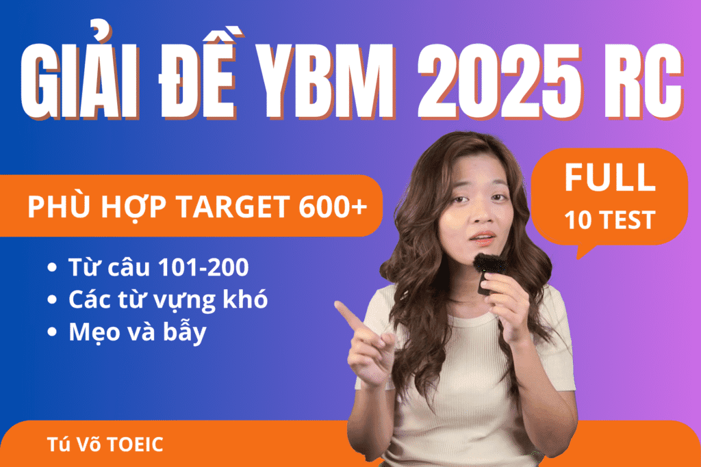 Khóa giải đề YBM 2025 Reading